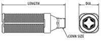 Filter Silencer Multi Chamber Male