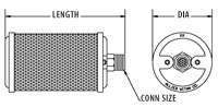 Vacum Pump Exhaust Single Chamber Male